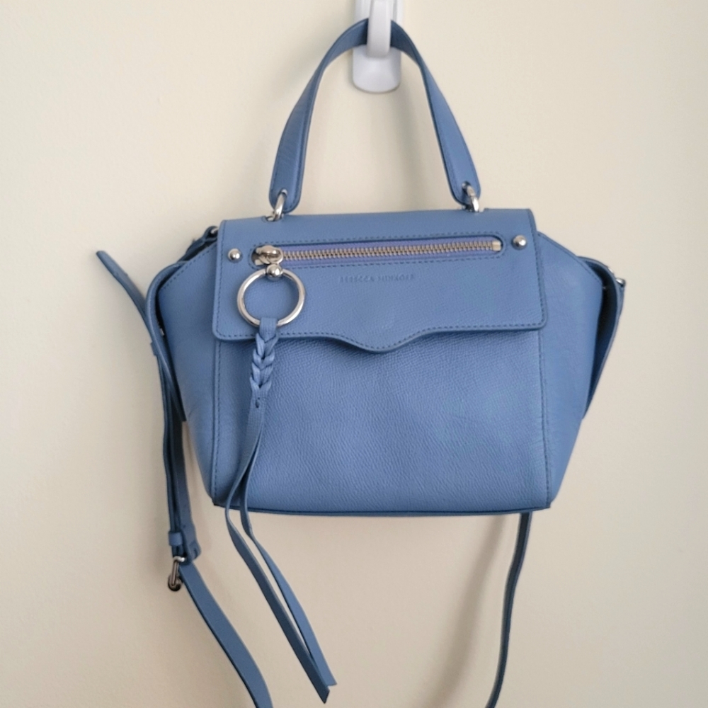 Rebecca Minkoff Gabby small satchel in cement blue